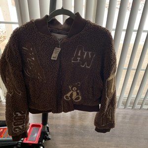 Azalea Wang Plus Teddy Varsity Bomber.